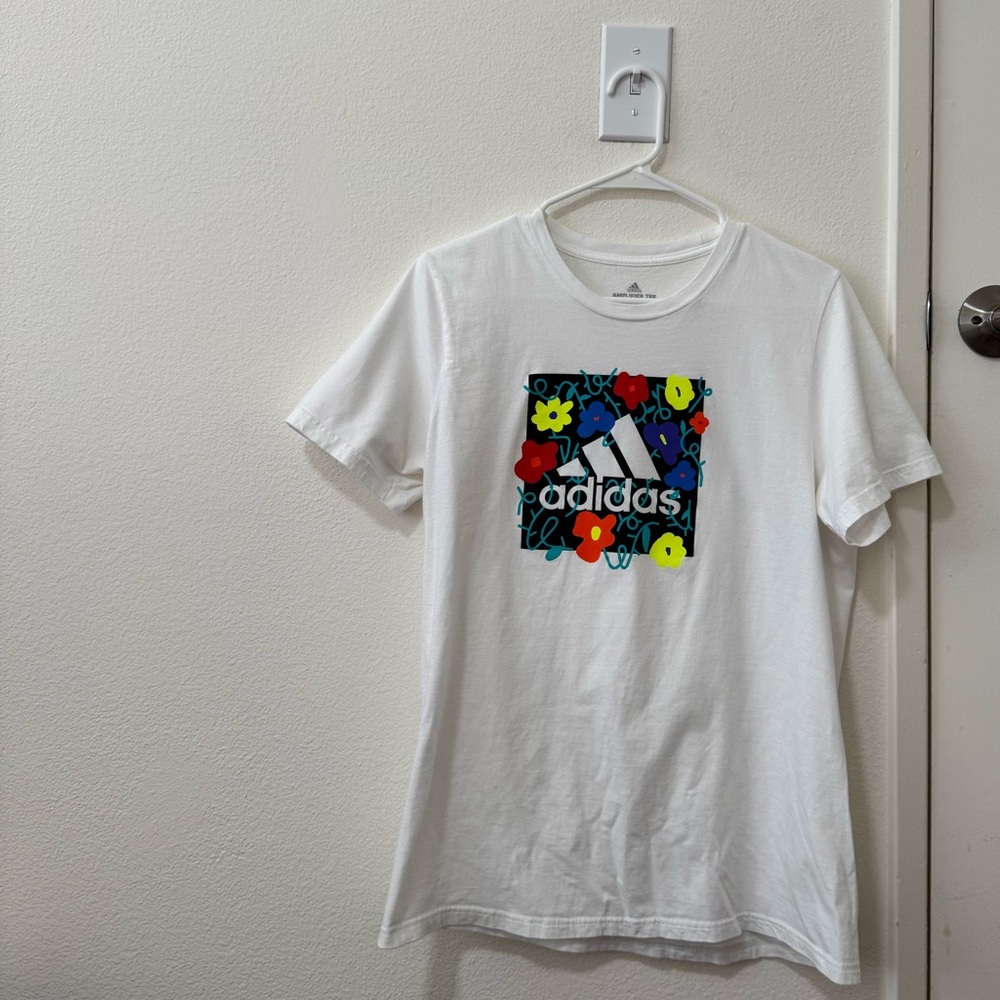Adidas floral shirt